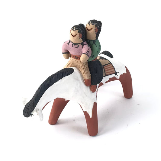 Clifford K Fragua Horse Storyteller with 2 Kids-Indian Pueblo Store