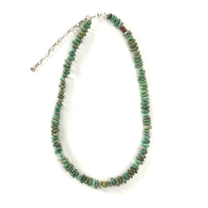 Kevin Garcia Green Turquoise Nugget Necklace-Indian Pueblo Store