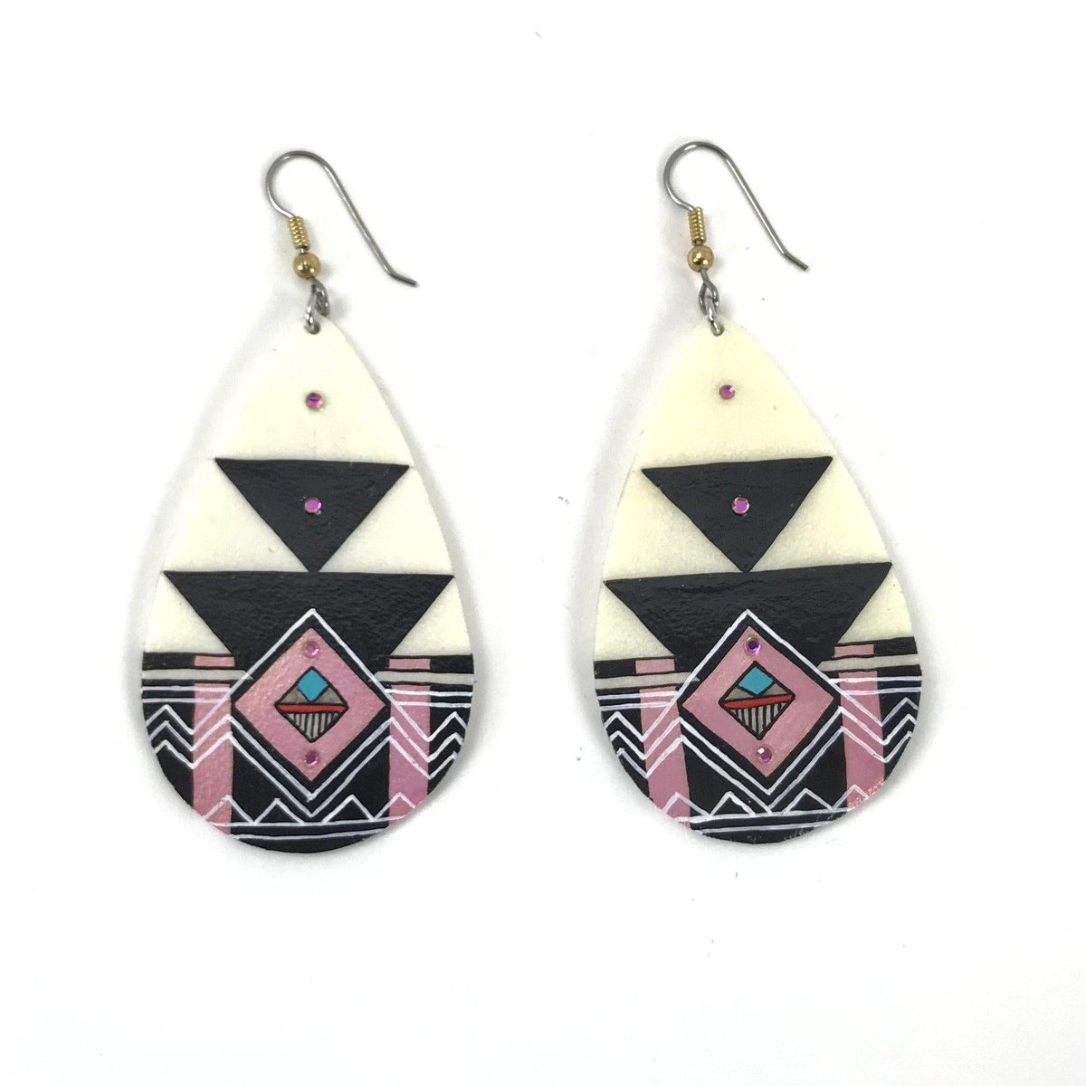 Dominic Arquero Manta Rawhide Earrings Indian Pueblo Store