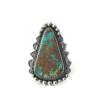 Load image into Gallery viewer, Leon Martinez Large Turquoise Ring-Indian Pueblo Store

