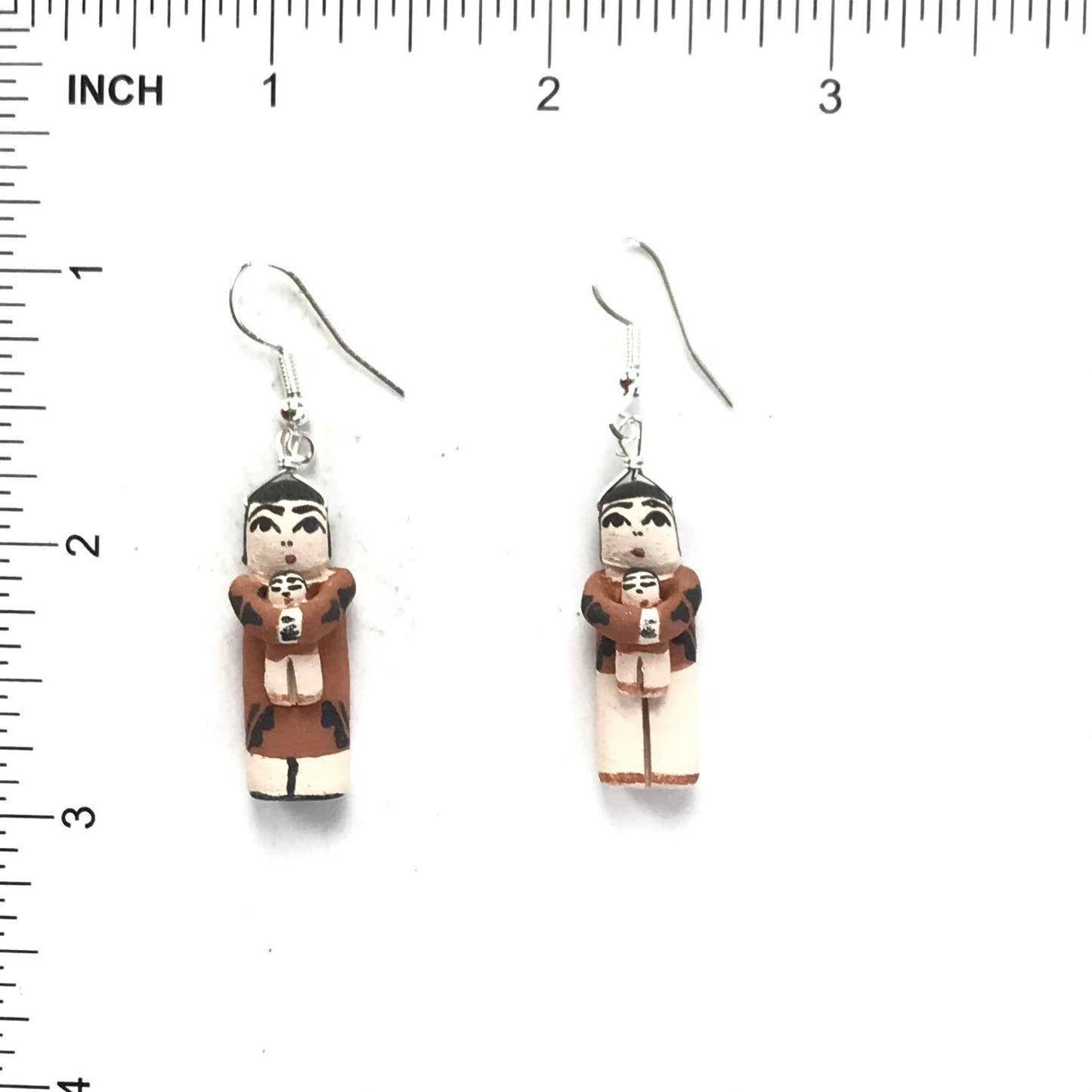 Angelina Bailon Standing Storyteller Earrings-Indian Pueblo Store