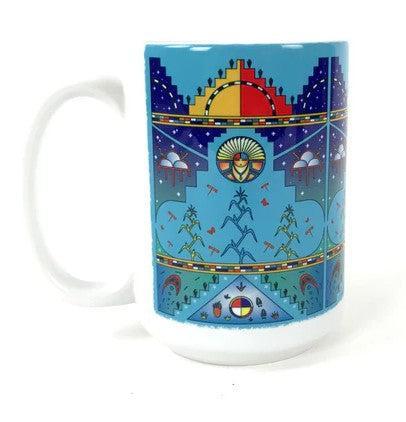 George Toya Pueblo Prayer Mugs-Indian Pueblo Store