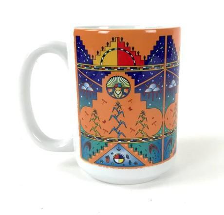 George Toya Pueblo Prayer Mugs-Indian Pueblo Store