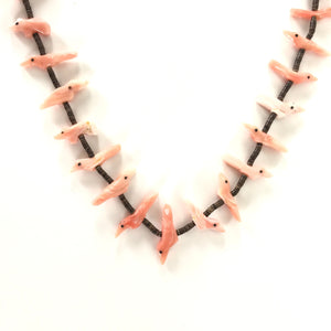 Rosita Kaamasee Pink Coral Animal Fetish Necklace-Indian Pueblo Store