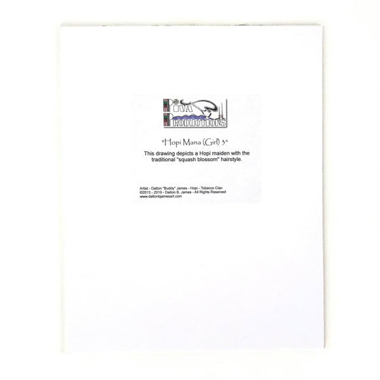 Dalton James "Hopi Mana (Girl) 3" Print-Indian Pueblo Store
