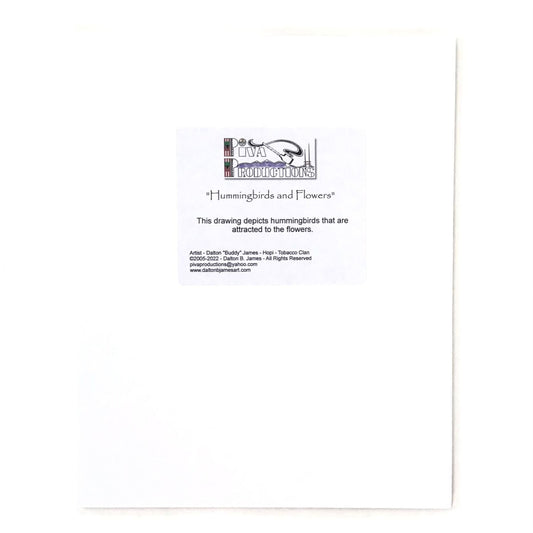 Dalton James "Hummingbirds and Flowers" Print-Indian Pueblo Store