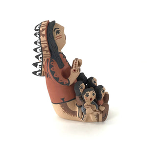 Bonnie Fragua-Johnson Male Storyteller with Five Children-Indian Pueblo Store