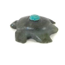 Load image into Gallery viewer, Kevin Quam Labradorite Turtle Fetish Carving-Indian Pueblo Store
