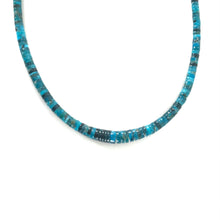 Load image into Gallery viewer, Kevin Ray Garcia Kingman Turquoise Graduated Heishi Necklace-Indian Pueblo Store
