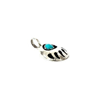 Load image into Gallery viewer, Cynthia John Small Turquoise Bear Claw Pendant-Indian Pueblo Store
