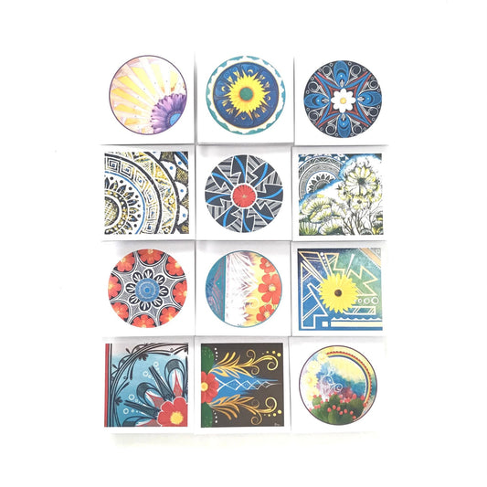Mallery Quetawki Mini Floral Card Set-Indian Pueblo Store