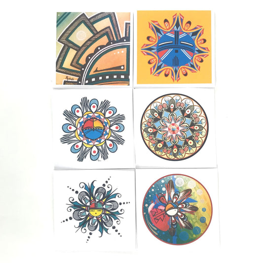 Mallery Quetawki Sunface Card Set-Indian Pueblo Store