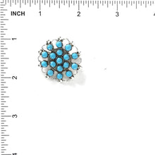 Load image into Gallery viewer, SS SB TQ Cluster Pin/Pendant-Indian Pueblo Store
