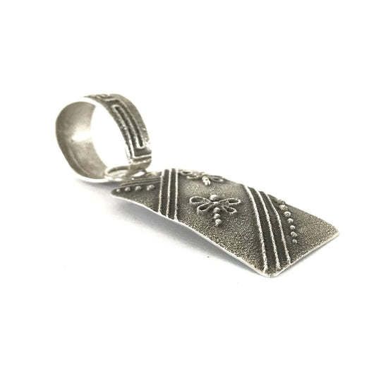Tufa Cast Dragonfly Eternal Design Pendant-Indian Pueblo Store