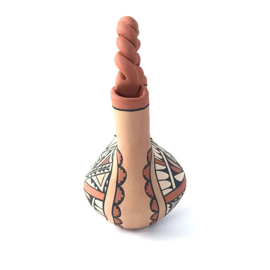 Chrislyn Fragua Twisted Handle Wedding Vase-Indian Pueblo Store