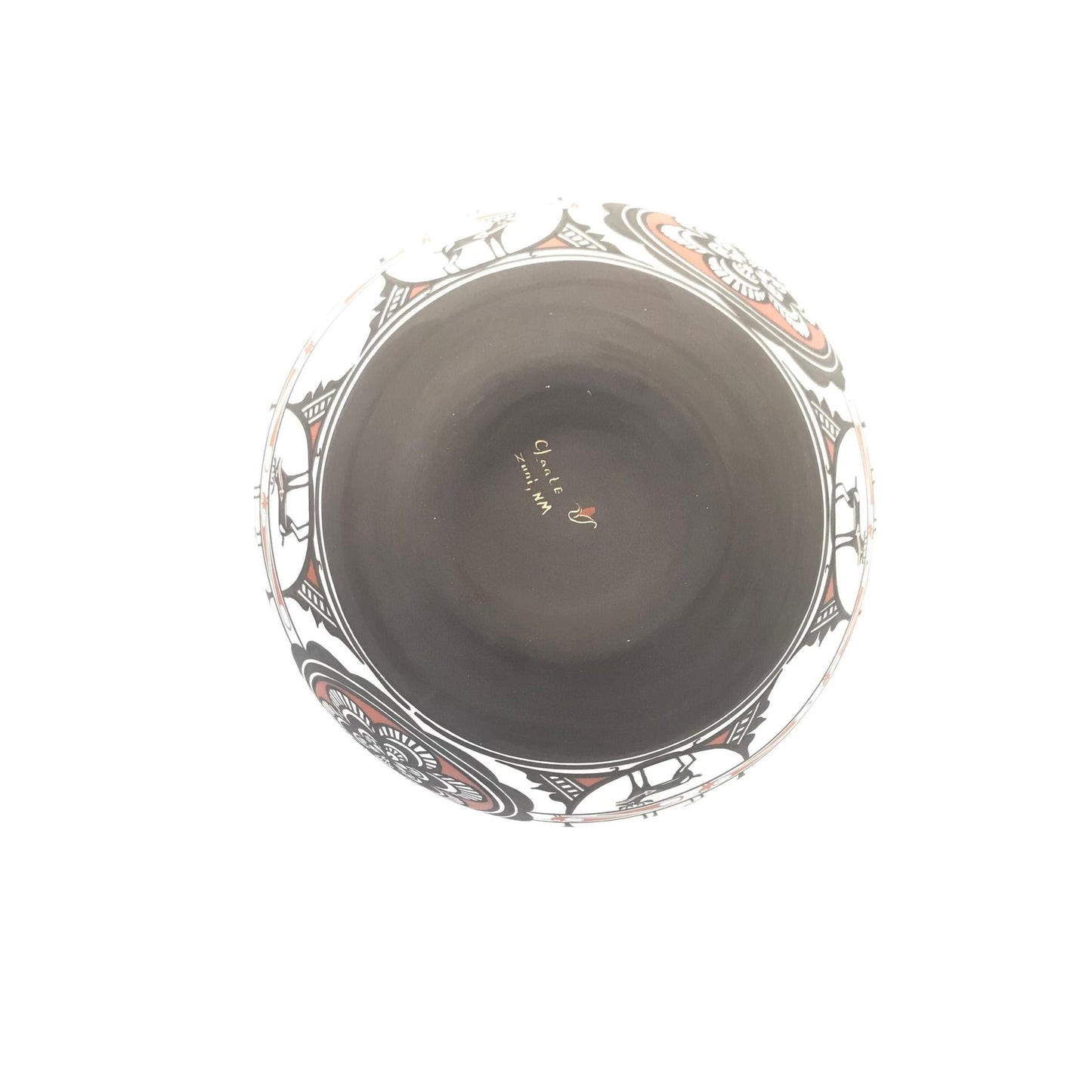 Carlos Laate Deer Olla Water Jar-Indian Pueblo Store