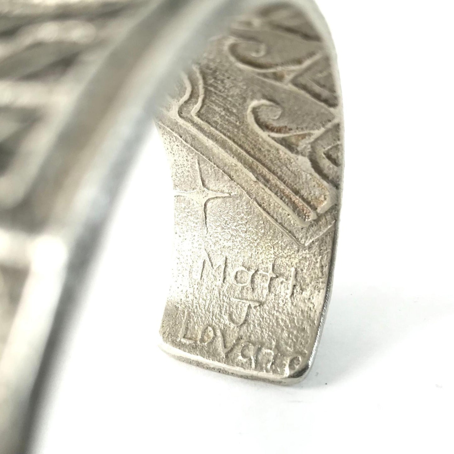 Matthew Lovato Tufa Cast Apple Coral Bracelet-Indian Pueblo Store