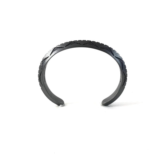 Chris Pruitt Stamped Triangle Bracelet-Indian Pueblo Store