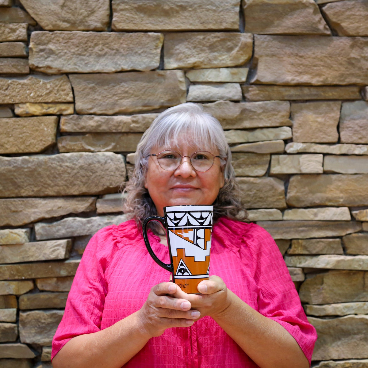 Rachel Medina Pueblo Morning Two Mug Gift Basket-Indian Pueblo Store
