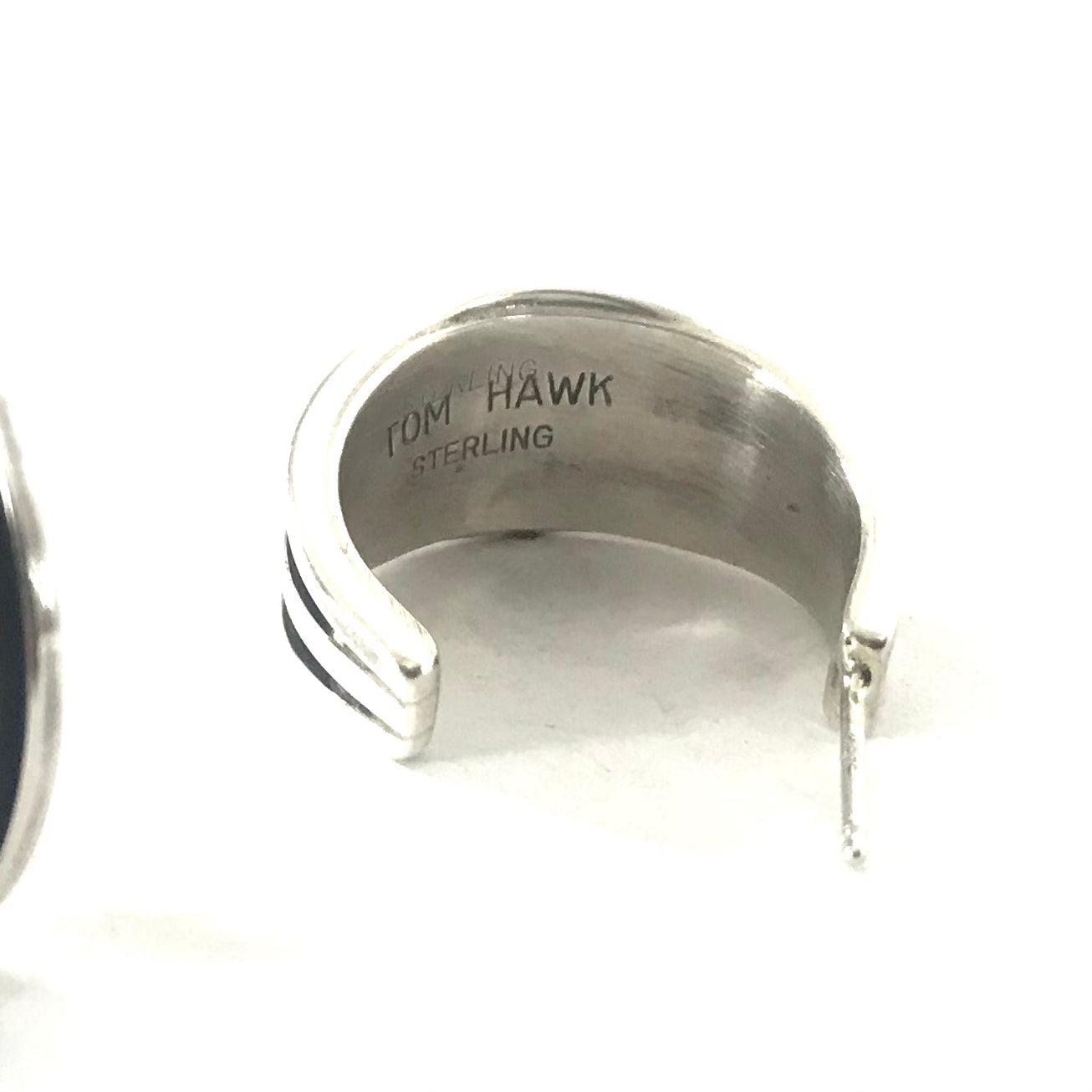 SS Half Hoop Bead Center Earring-Indian Pueblo Store