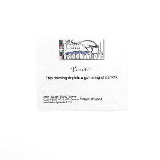 Dalton James Parrots I Print-Indian Pueblo Store