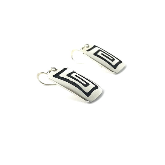 Anderson Koinva Whirlwind Overlay Earrings-Indian Pueblo Store