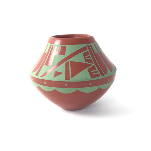 Martha Appleleaf Fender Feather Bowl-Indian Pueblo Store