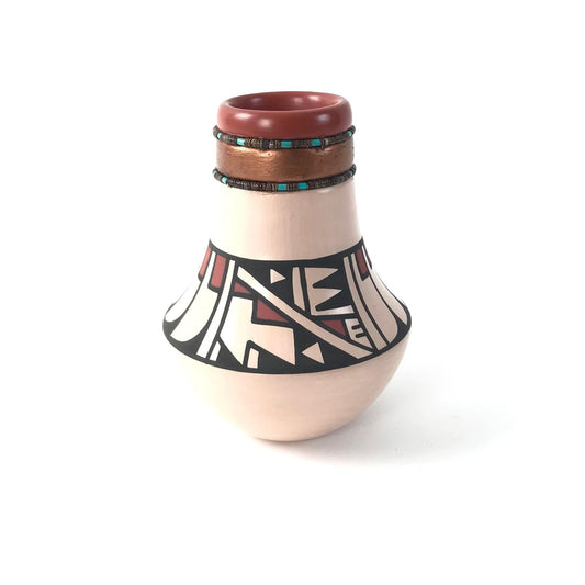 Erik Fender Small Feather Vase-Indian Pueblo Store
