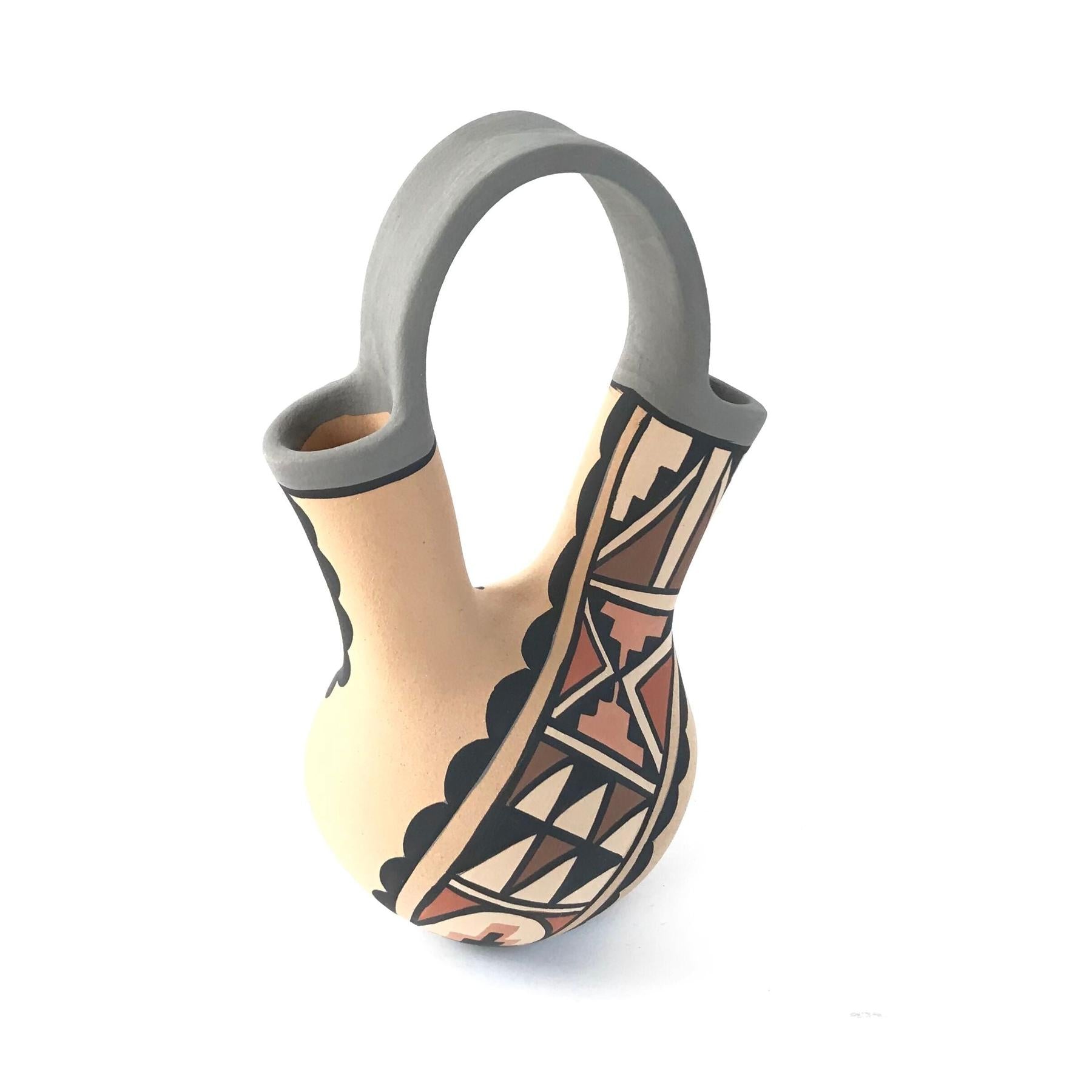 ネイティブアメリカン　Chrislyn Fragua JEMEZ　置物　2点 ネイティブアメリカン Chrislyn Fragua JEMEZ 置物 2点