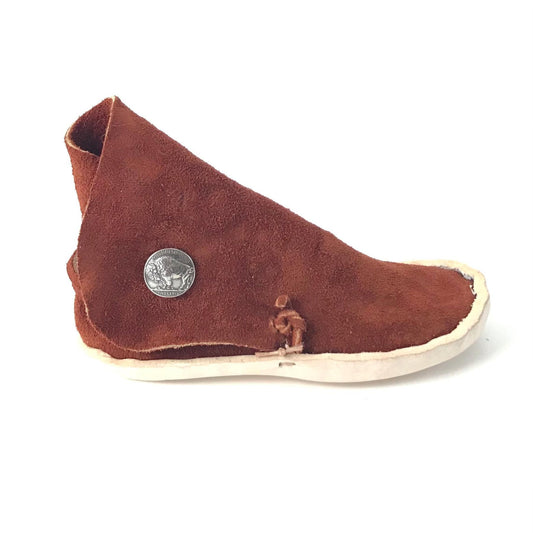 One Button Children Moccasins-Indian Pueblo Store