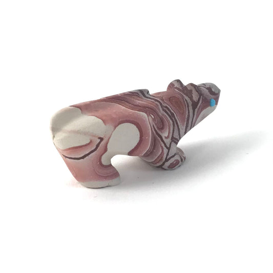 Ron Lunasee Hickoryite Mountain Lion Fetish Carving-Indian Pueblo Store