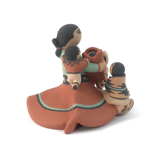 Rose Pecos Sun-Rhohdes Storyteller with Four Children-Indian Pueblo Store