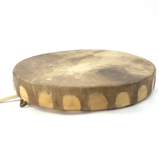Lee Lujan Large Taos Buffalo Hide Hand Drum-Indian Pueblo Store