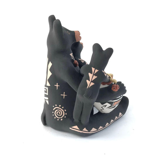 Carol Lucero Gachupin Bear Storyteller with Two Cubs-Indian Pueblo Store