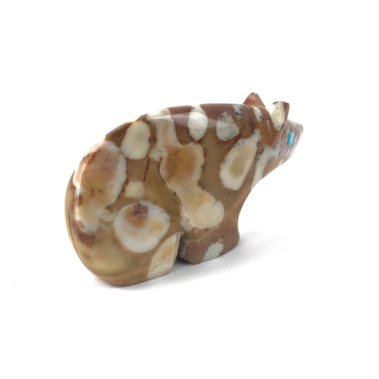 Ron Lunasee Tigilite Bear Fetish Carving-Indian Pueblo Store