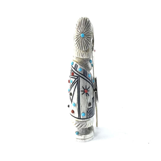 Claudia Peina Antler Warrior Maiden Fetish Carving-Indian Pueblo Store