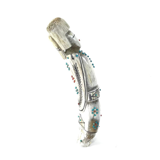 Claudia Peina Antler Zuni Maiden Fetish Carving-Indian Pueblo Store
