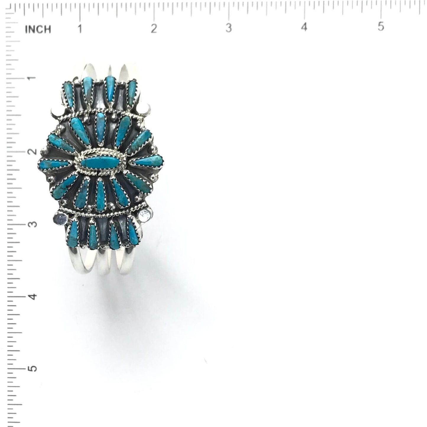Tommy Lowe Turquoise Petit Point Cluster Bracelet-Indian Pueblo Store