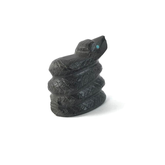 Stephan Lonjose Marble Snake Fetish Carving-Indian Pueblo Store