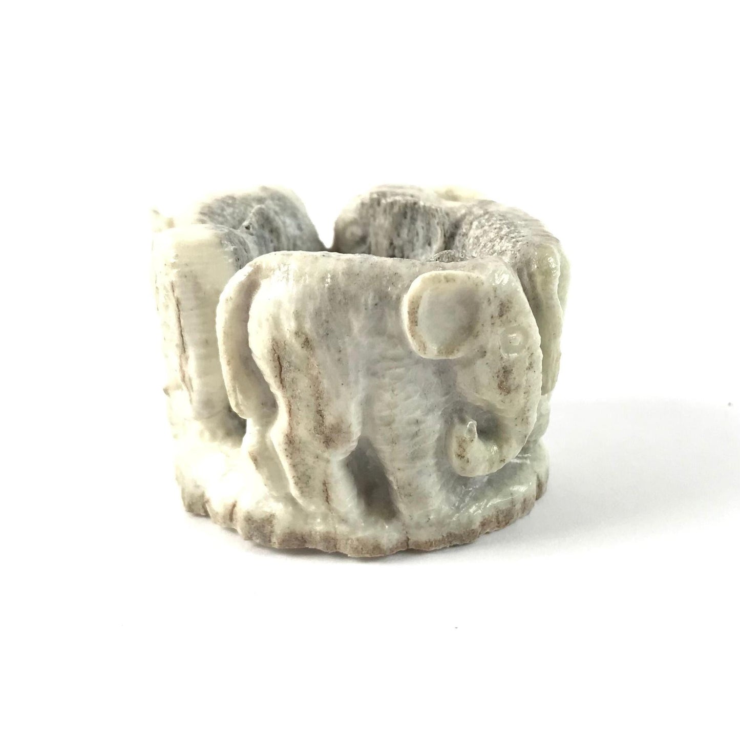 Max Laate Antler Circle of Elephants Fetish Carving-Indian Pueblo Store