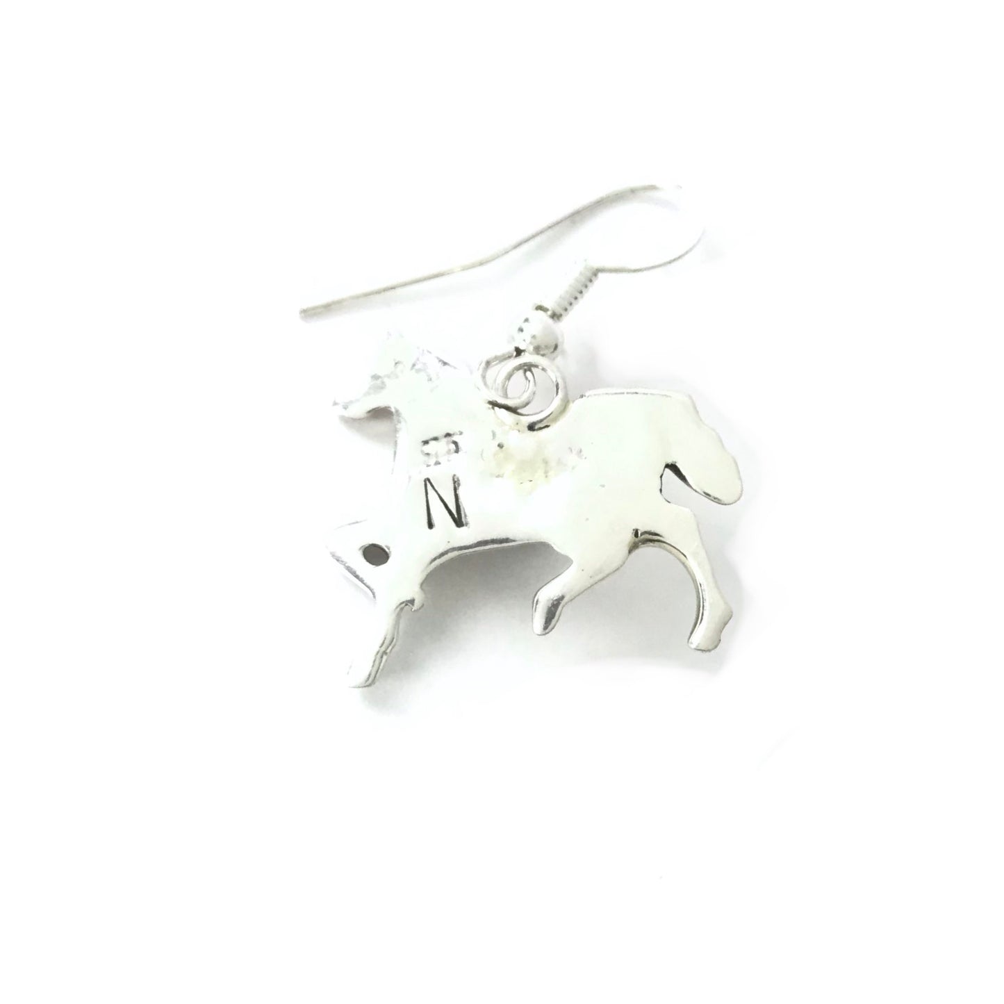 Pauline Nelson Sterling Silver and Turquoise Horse Earring-Indian Pueblo Store