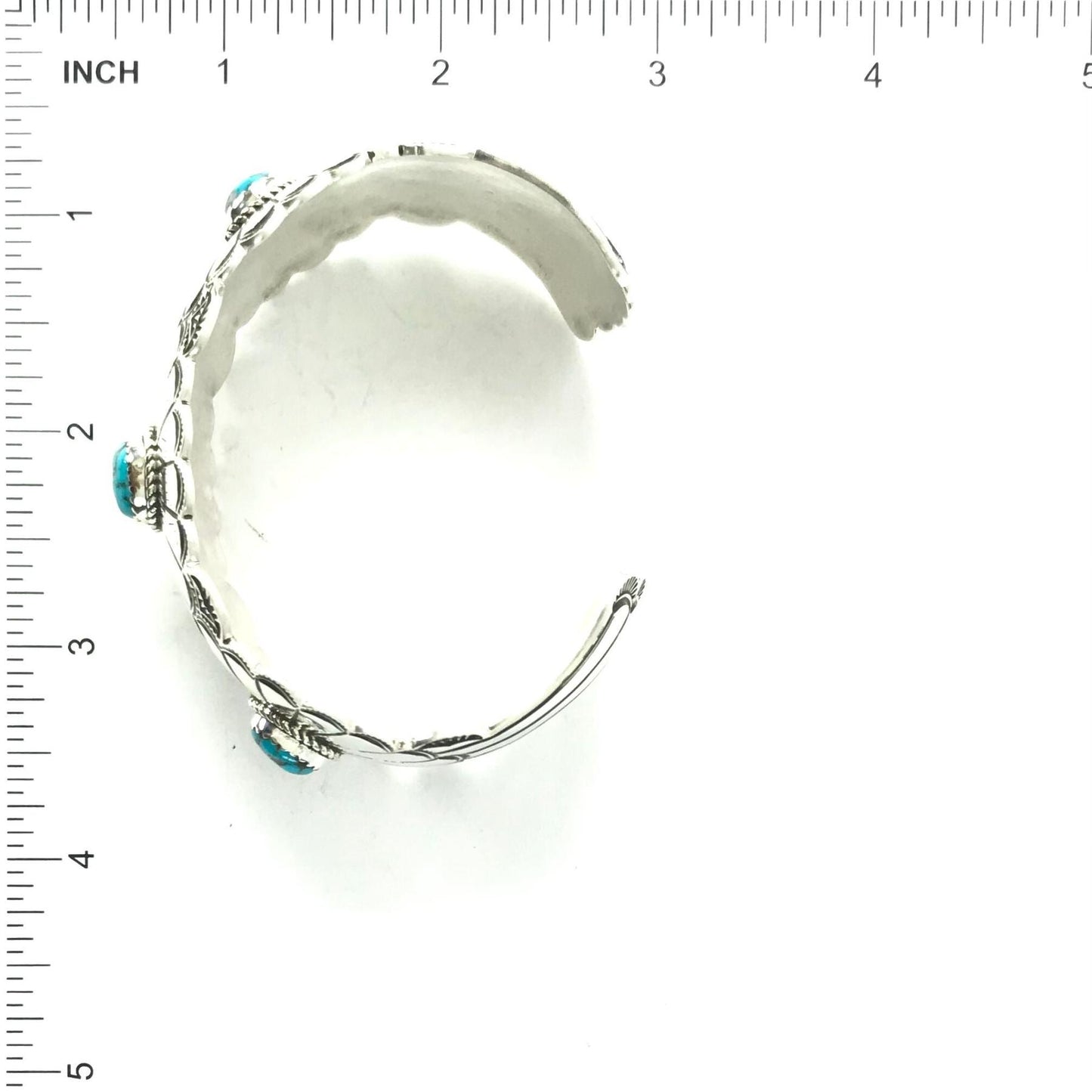 Charleston Willie Sterling Silver and Turquoise Bracelet-Indian Pueblo Store