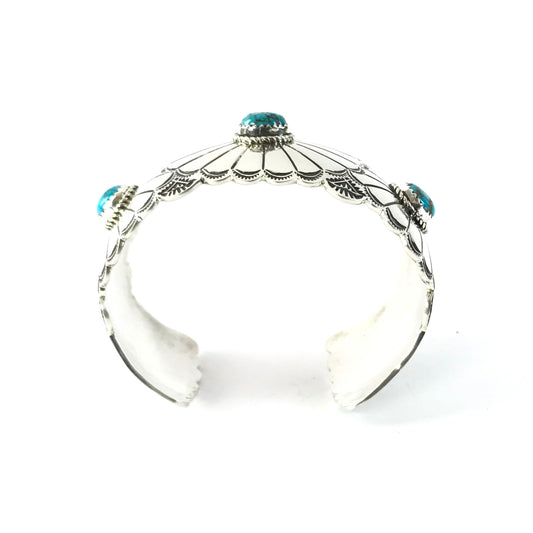 Charleston Willie Sterling Silver and Turquoise Bracelet