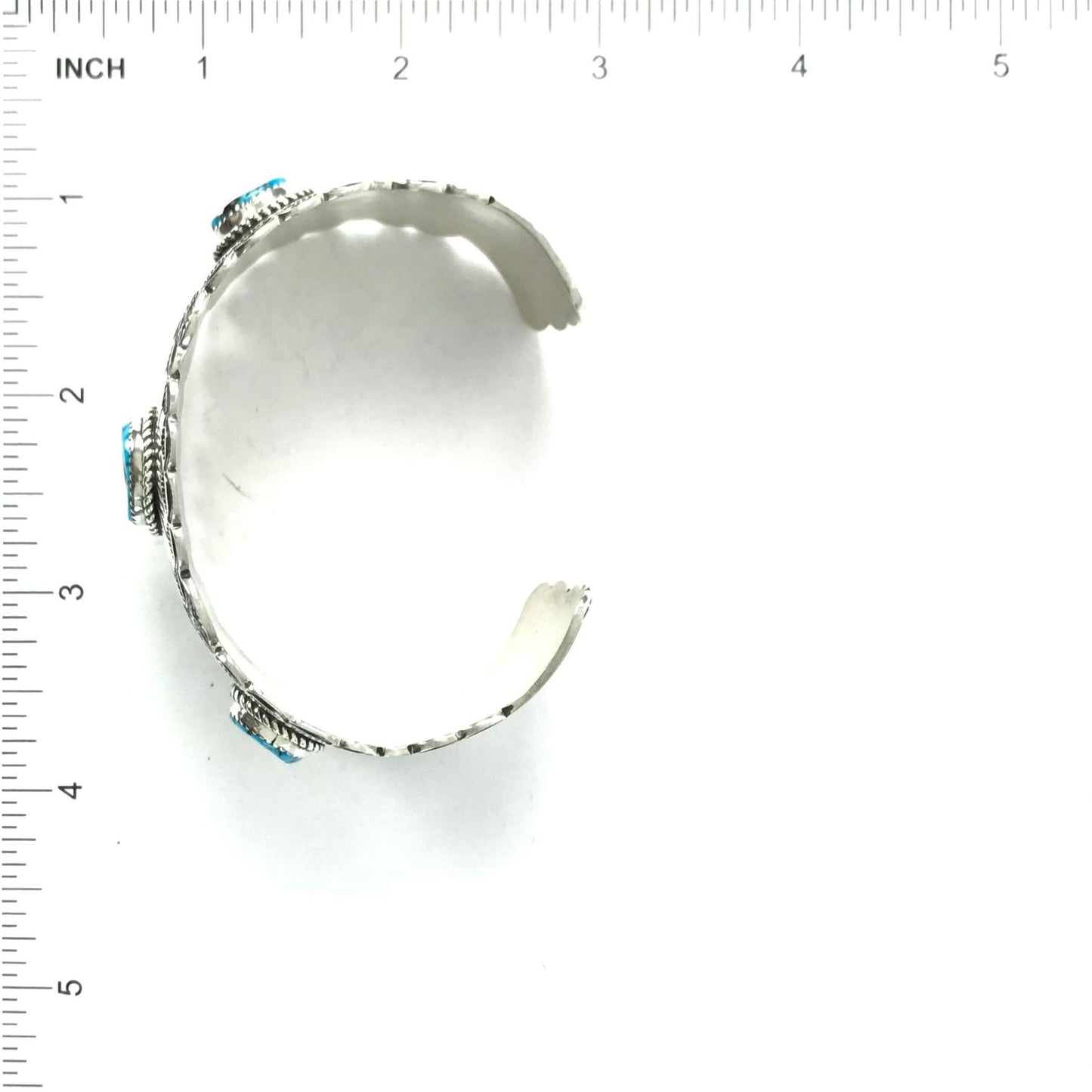 Charleston Willie Sterling Silver and Turquoise Bracelet-Indian Pueblo Store