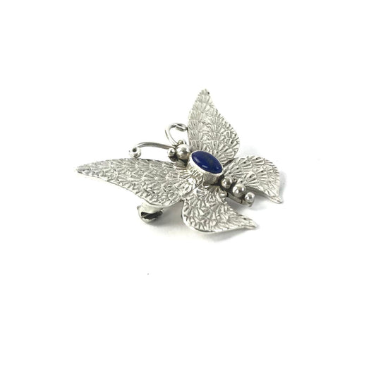 Lee Charley Lapis Butterfly Pin-Indian Pueblo Store