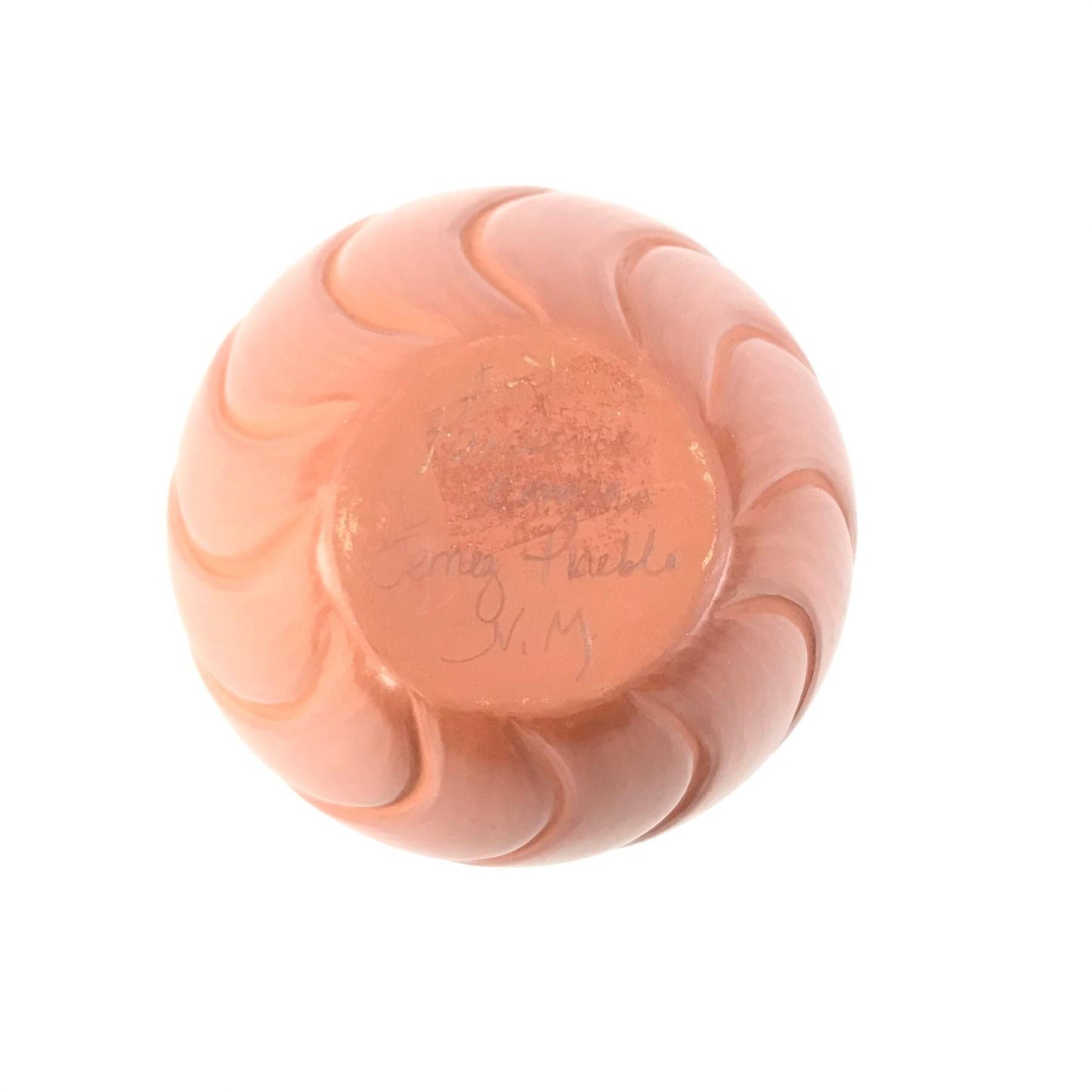 Pauline Romero Carved Swirl Melon Bowl-Indian Pueblo Store