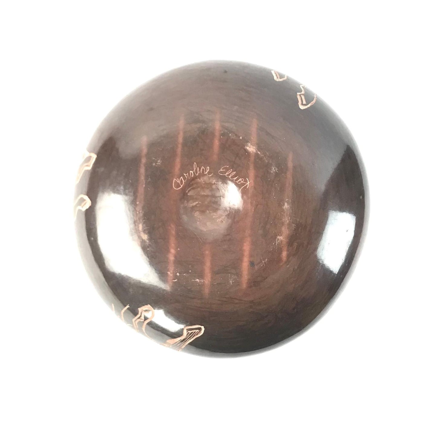 Caroline Elliot Etched Horse Bowl-Indian Pueblo Store
