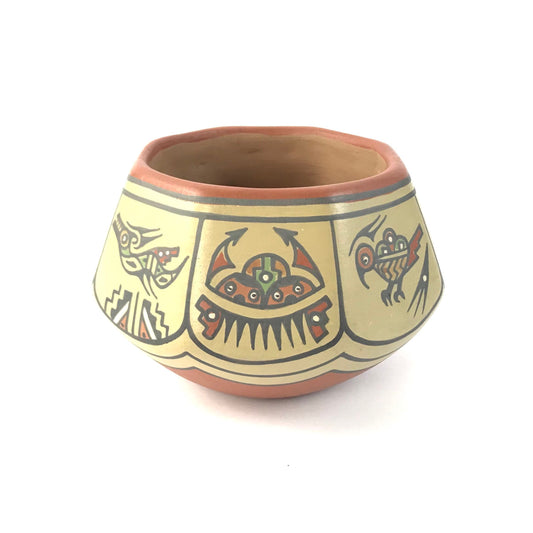 Margaret and Luther Gutierrez Polychrome Avaynu Bowl