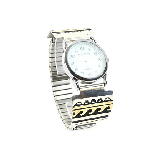 Rosita Singer Vintage Sterling Silver and Gold Watch