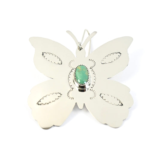 Curtis Benavidez Nickel Silver and Turquoise Cutout Ornaments